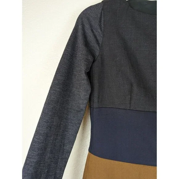 MaxMara Gray and Brown Mini Dress - Picture 6 of 15